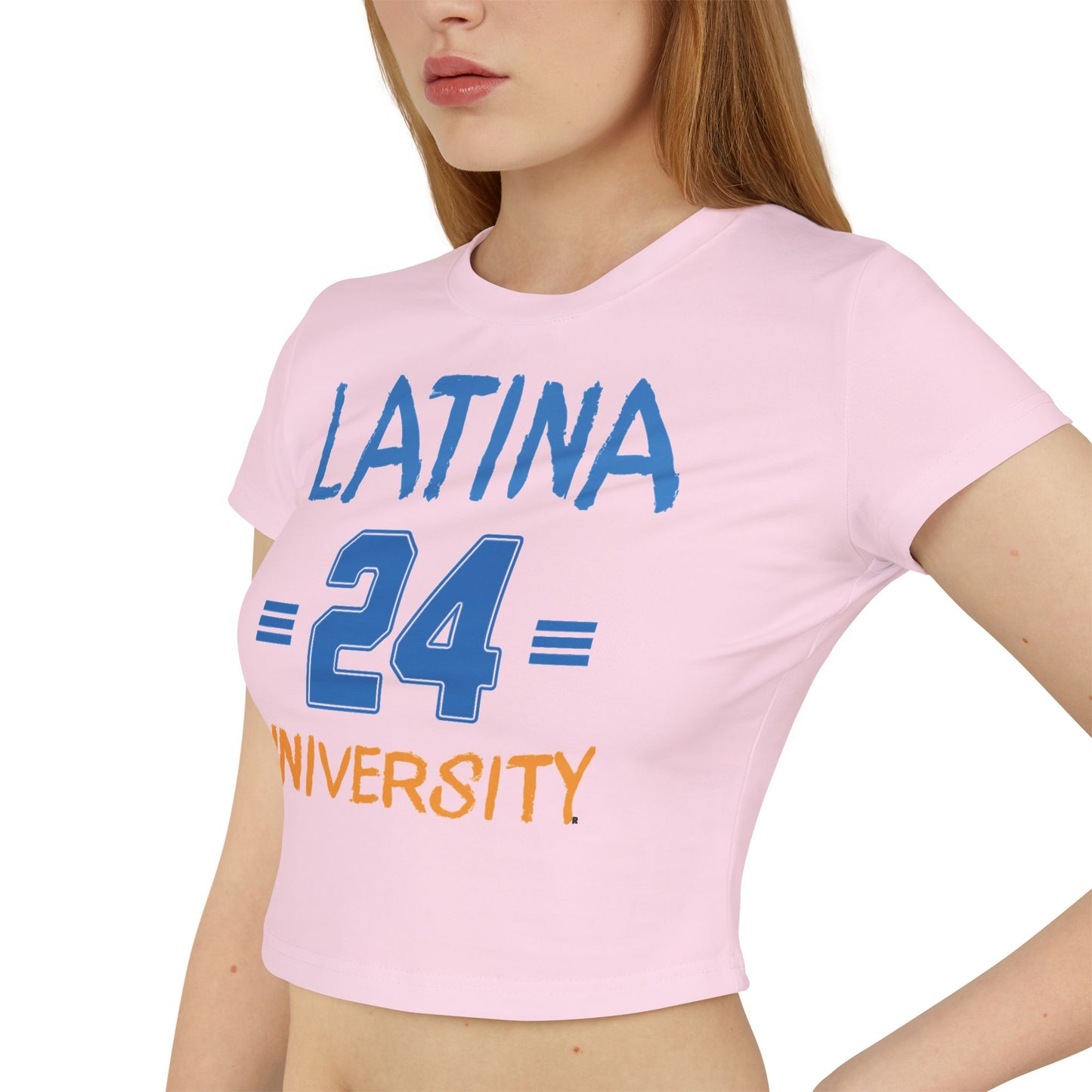 Latina University 24 Women's Baby Tee - Trendy Summer Crop Top