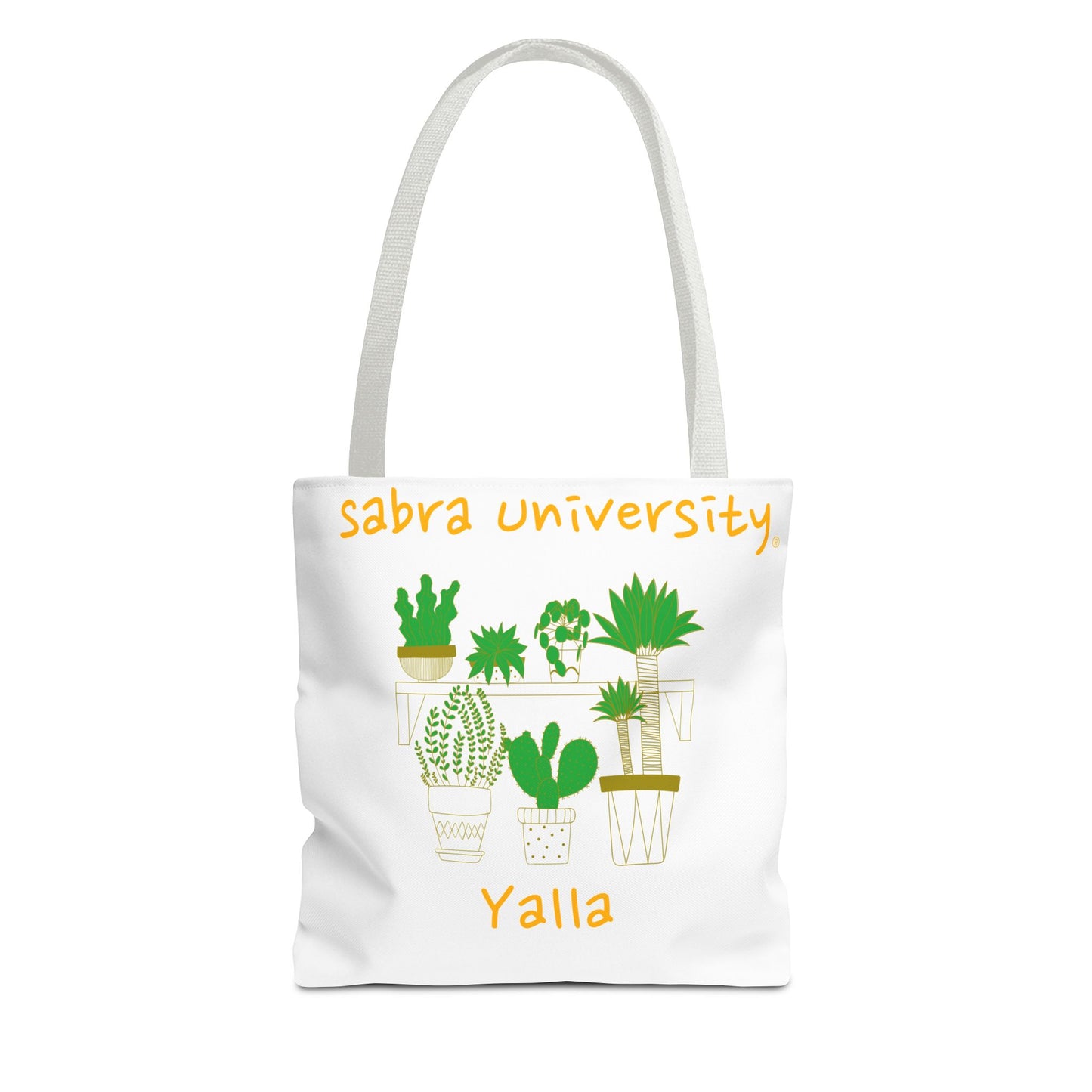 Sabra University Cactus Tote Bag - Perfect for Plant Lovers