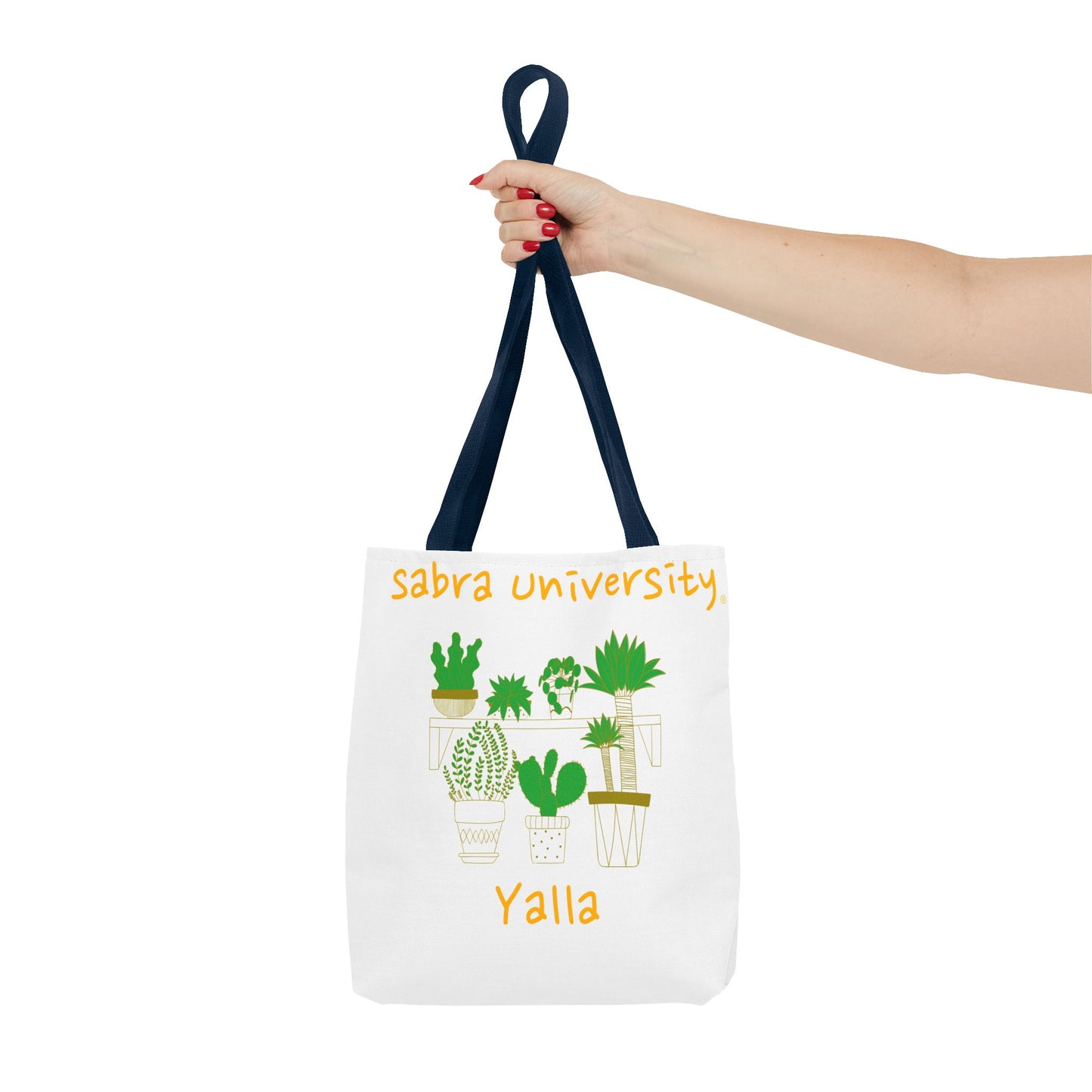 Sabra University Cactus Tote Bag - Perfect for Plant Lovers