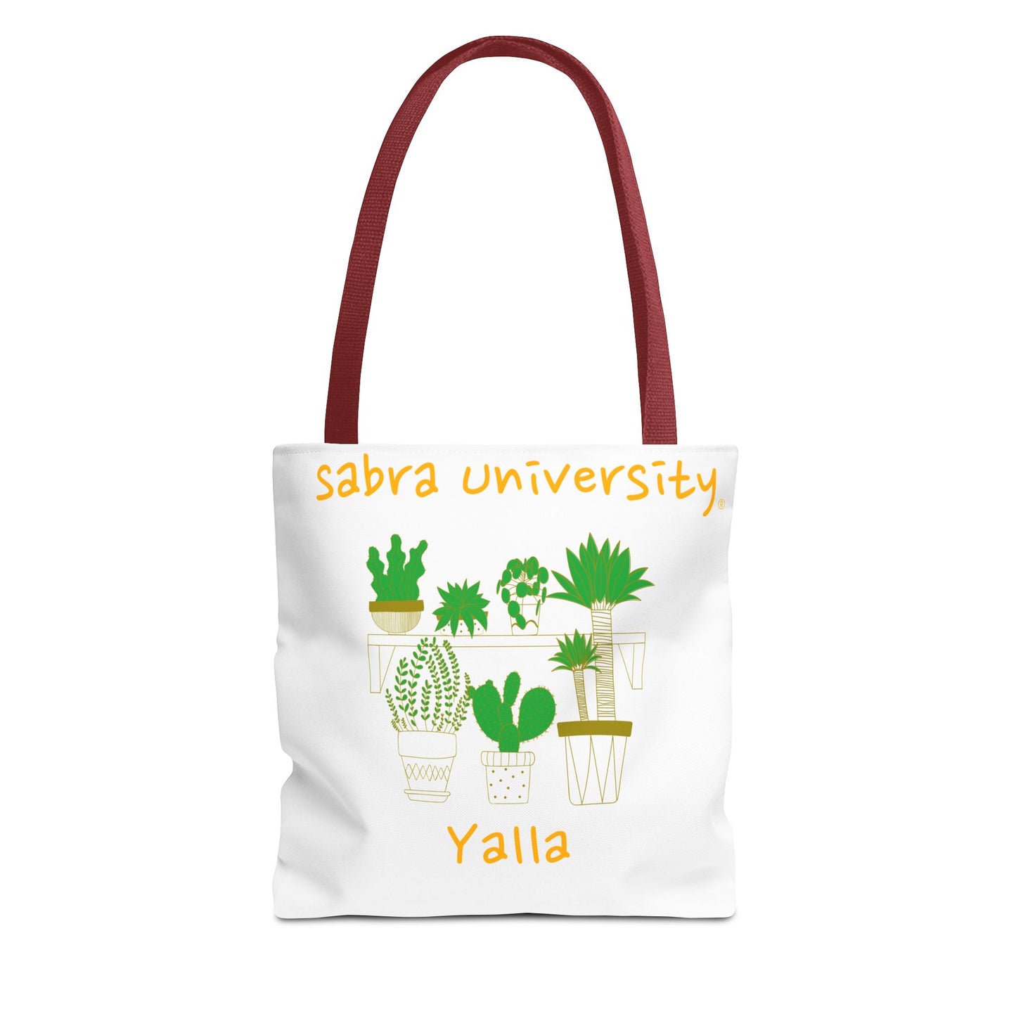 Sabra University Cactus Tote Bag - Perfect for Plant Lovers