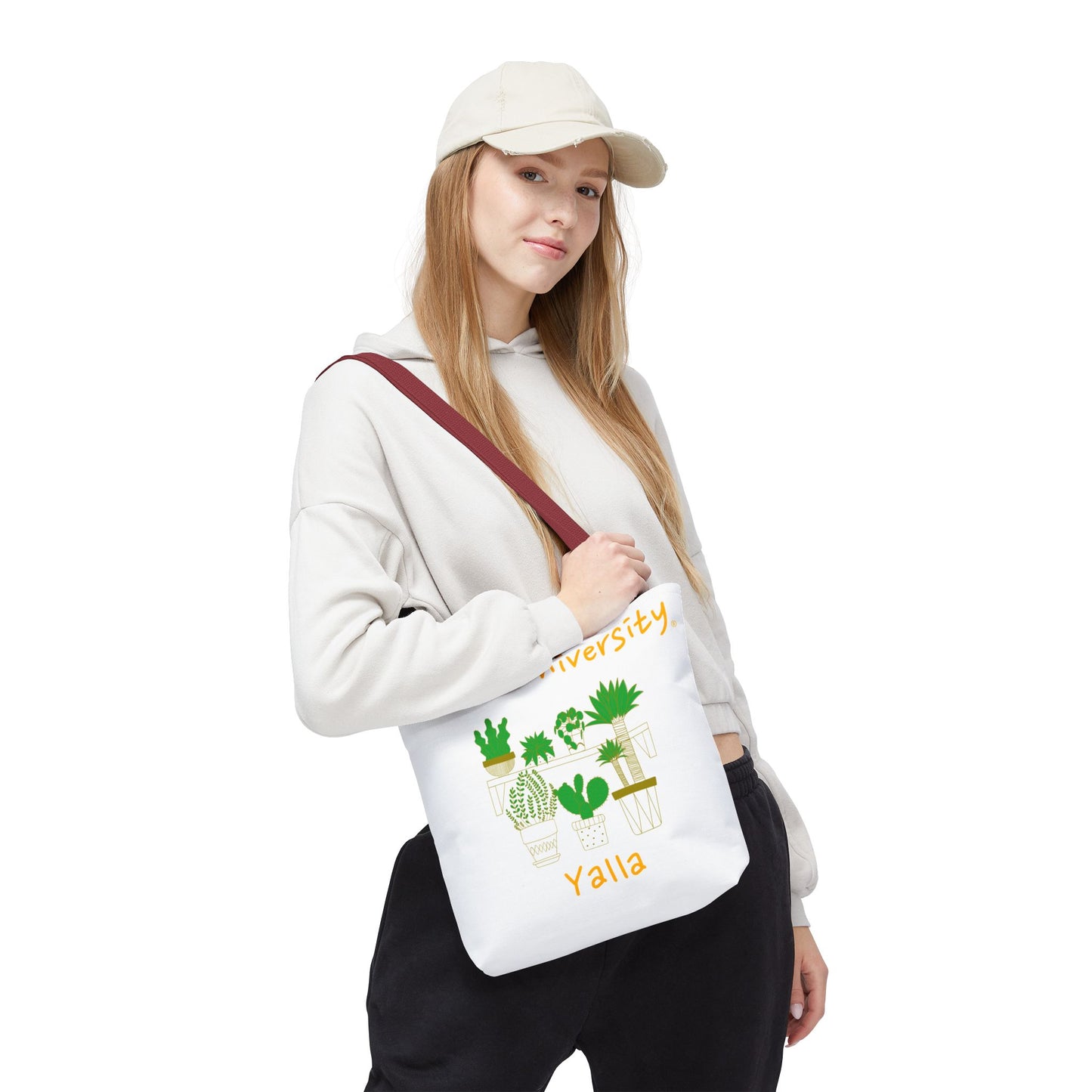 Sabra University Cactus Tote Bag - Perfect for Plant Lovers