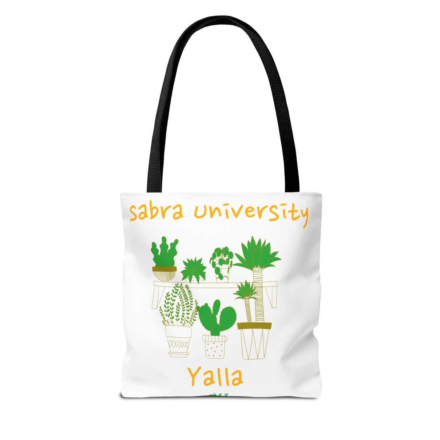 Sabra University Cactus Tote Bag - Perfect for Plant Lovers