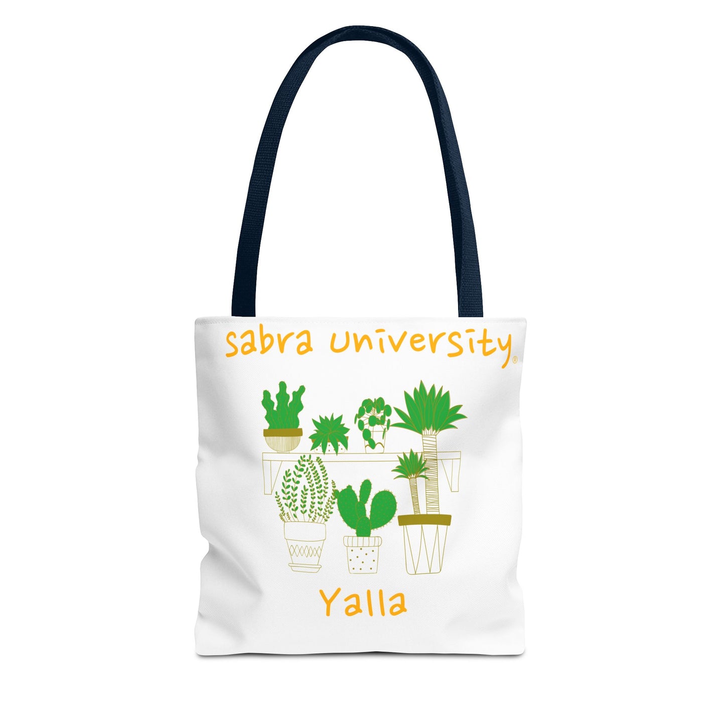 Sabra University Cactus Tote Bag - Perfect for Plant Lovers