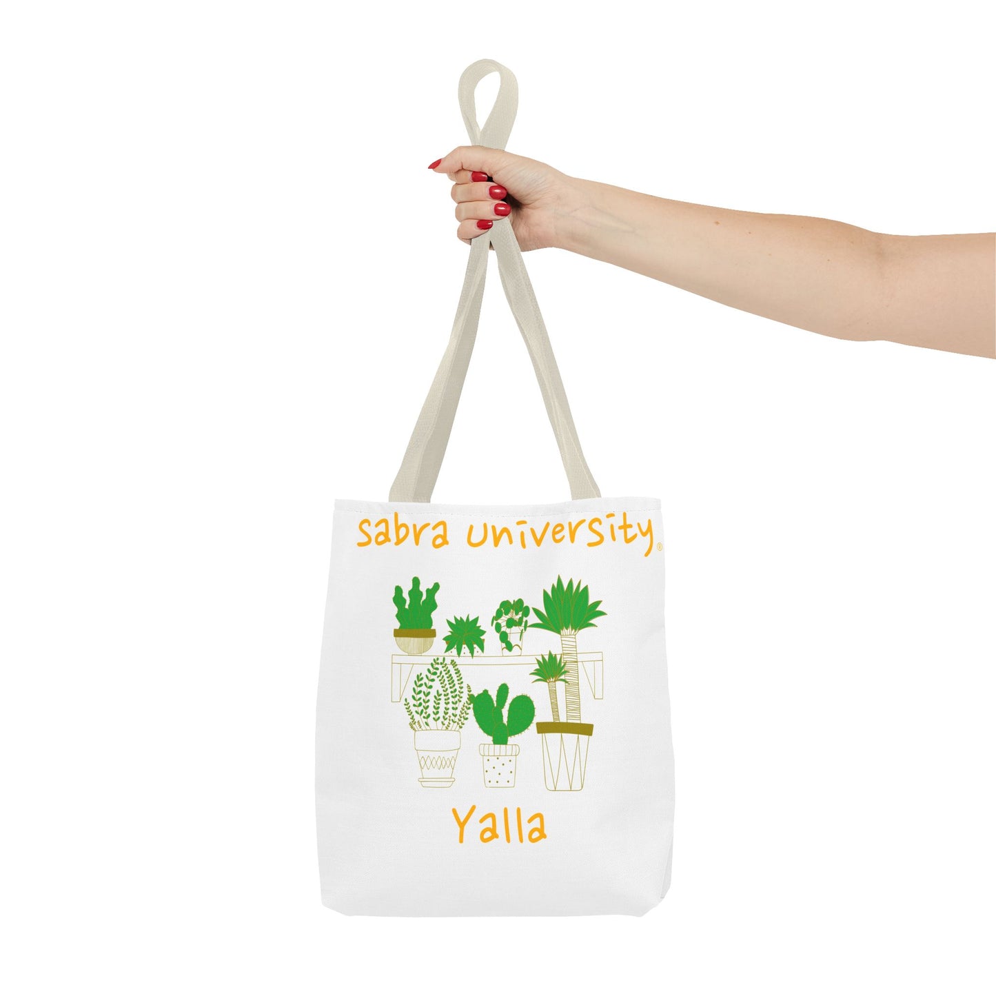Sabra University Cactus Tote Bag - Perfect for Plant Lovers