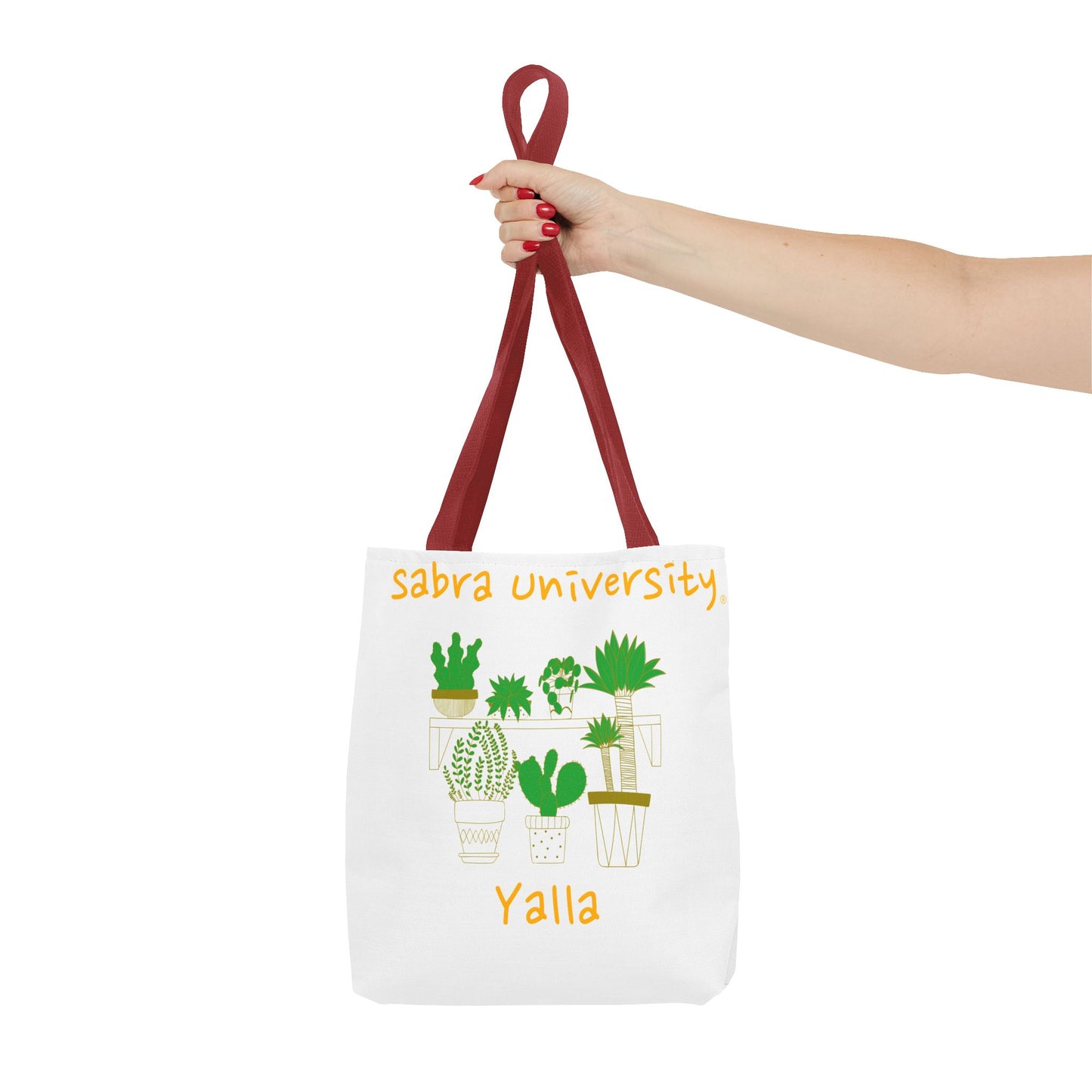 Sabra University Cactus Tote Bag - Perfect for Plant Lovers