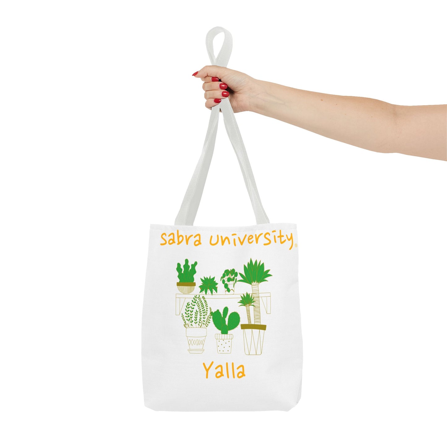 Sabra University Cactus Tote Bag - Perfect for Plant Lovers