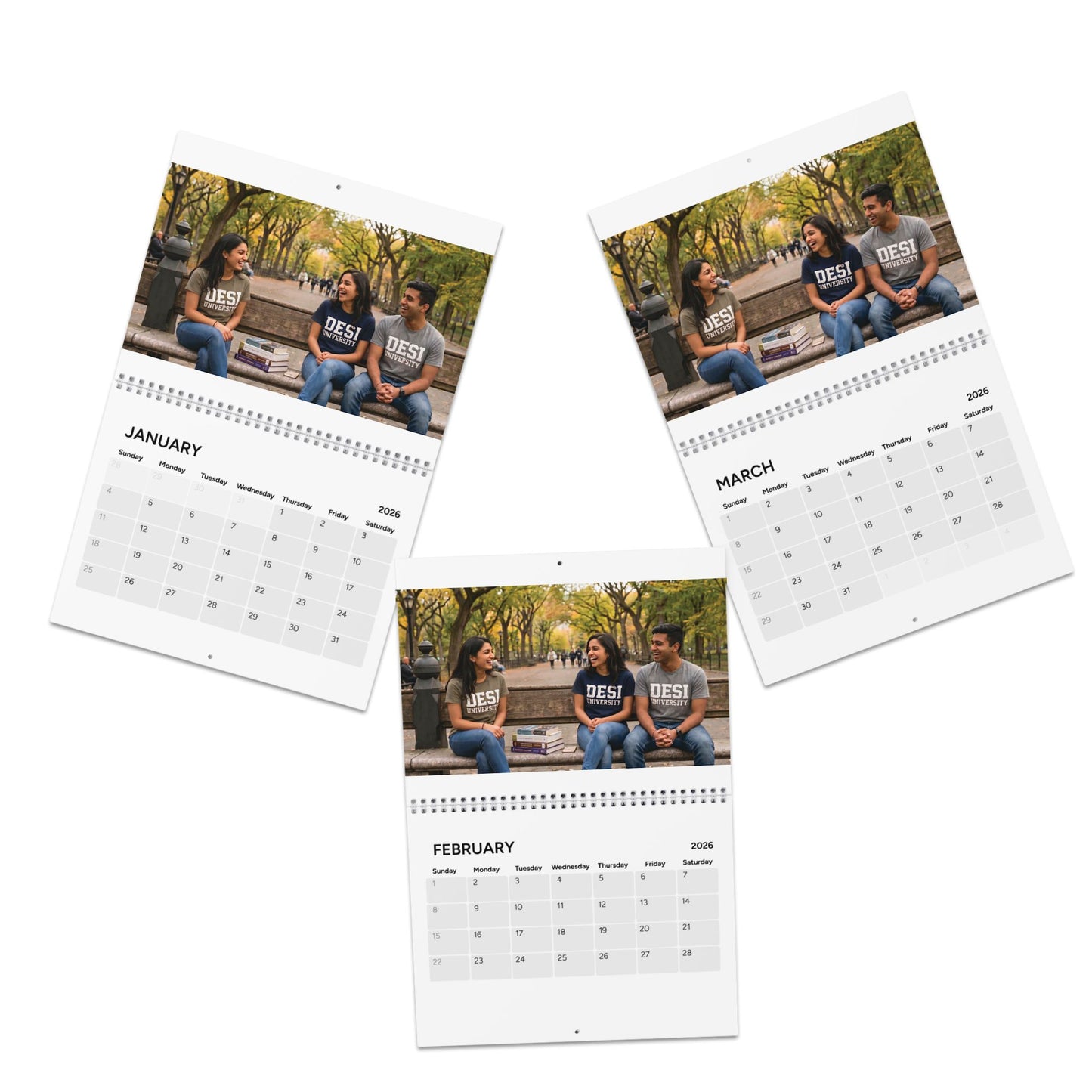 DESI UNIVERSITY- 2026 Wall Calendar